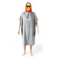 Poncho WEST Grey/Red