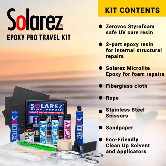 Kit di riparazione Solarez Epoxy Pro viaggio Kit di riparazione Solarez Epoxy Pro viaggio