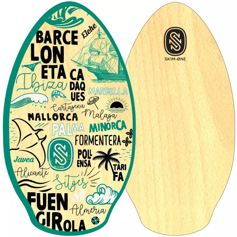 skimboard Skim One Wood 41'' Mediterranee