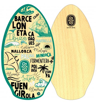 skimboard Skim One Wood 41'' Mediterranee