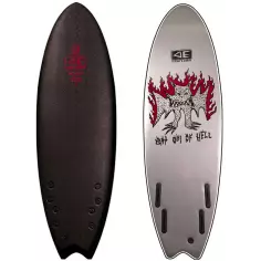 Tavola da surf softboard Ocean & Earth Bat Outta Hell EZI-Rider 5'6 Quad