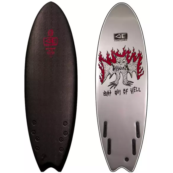 Prancha de surf softboard Ocean & Earth Bat Outta Hell EZI-Rider 5'6 Quad Prancha de surf softboard Ocean & Earth Bat Outta Hell EZI-Rider 5'6 Quad