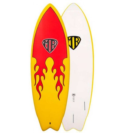 Planche de surf softboard Ocean & Earth MR Twin Fin Epoxy-Soft