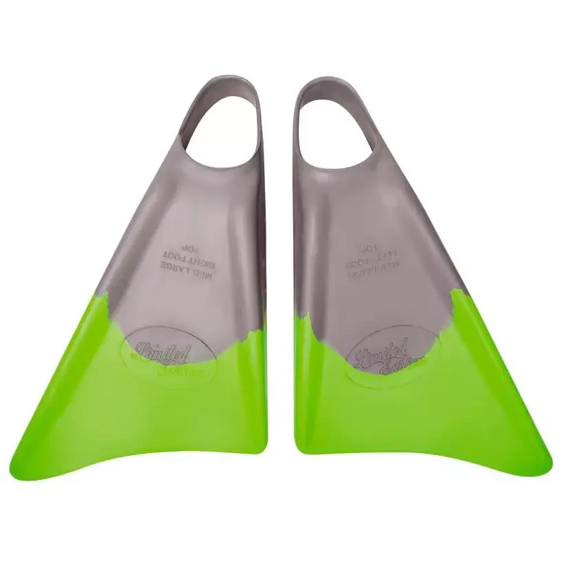 Palmes de bodyboard Limited Edition Gris/Citron vert
