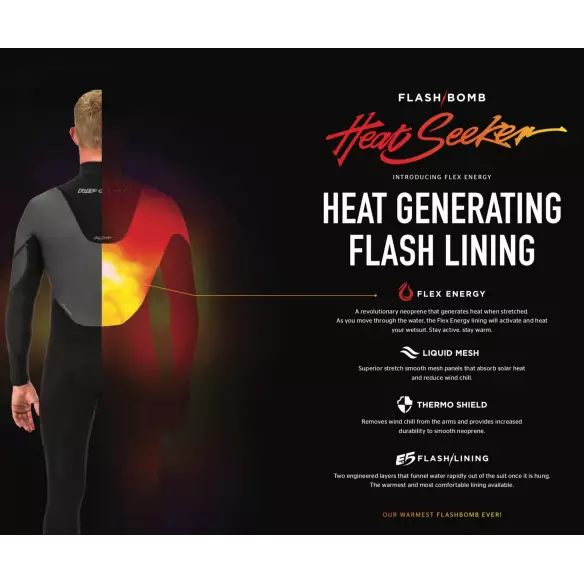 Neopreno Rip Curl Flash-Bomb Heatseeker 3/2mm Neopreno Rip Curl Flash-Bomb Heatseeker 3/2mm