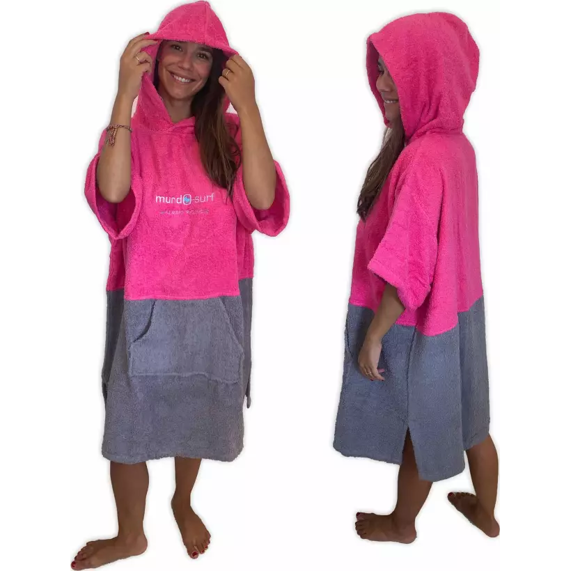 Mundo-surf Womens Bicolor Poncho