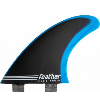 Quilhas surf Feather Fins Fiberglass Blue & Black