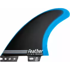 Dérives de surf Feather Fins Fiberglass Blue & Black
