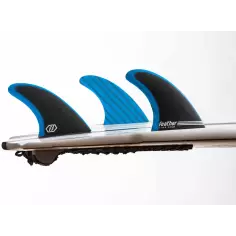 Dérives de surf Feather Fins Fiberglass Blue & Black 2