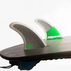 Ailerons de surf Feather Fins Ultralight Black Hexa Core 2
