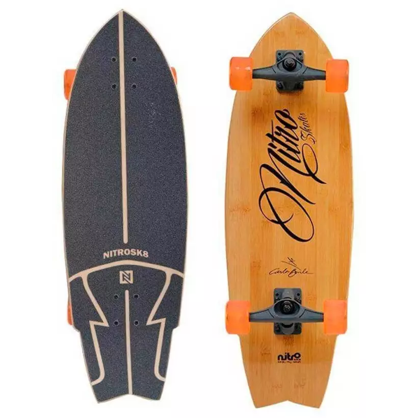 Prancha de surfskate Nitro Carlos Burle Bamboo 31"