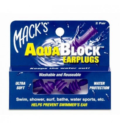Macks Aqua Block ® i tappi Mack'S tappi per le Orecchie per Nuoto Surf sport acquatici 