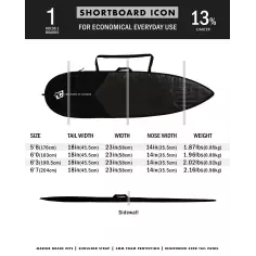 boardbag Creatures Shortboard Lite 2