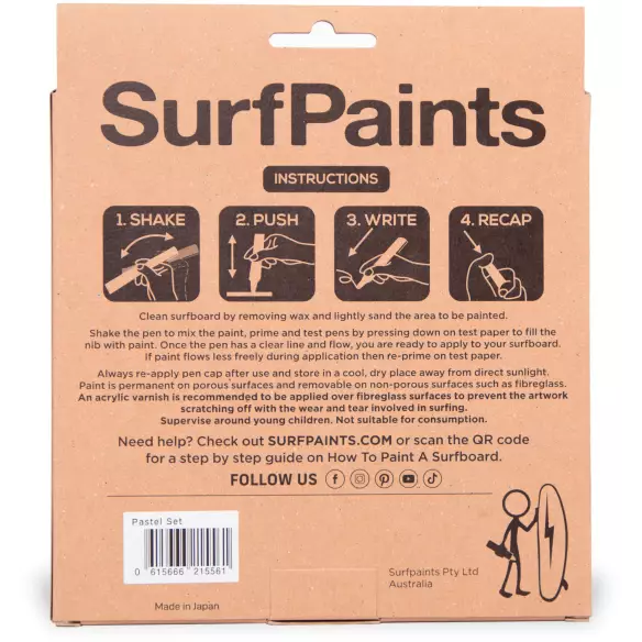 Pinturas para tablas de surf SURFPAINTS Pinturas para tablas de surf SURFPAINTS