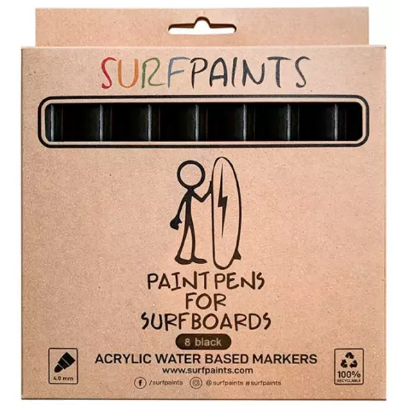 Pinturas para tablas de surf SURFPAINTS Black
