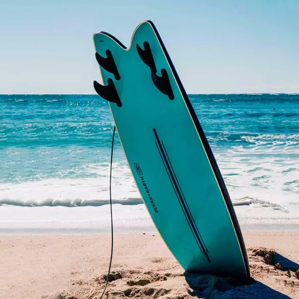 Tavola da surf softboard Ocean & Earth EZI-Rider Flying Fish EZI-Rider 5'8" Quad