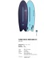 Tavola da surf softboard Ocean & Earth EZI-Rider Flying Fish EZI-Rider 5'8" Quad