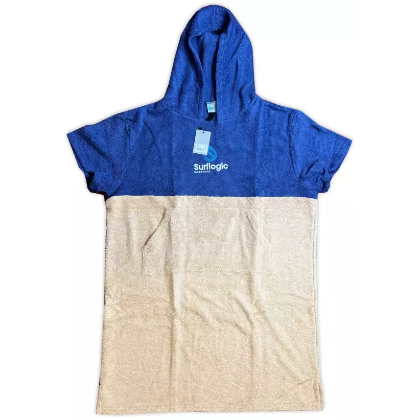 Poncho Surf Logic Bleu & Beige