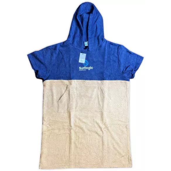 Poncho handtuch Surf Logic Blau & Beige Poncho handtuch Surf Logic Blau & Beige