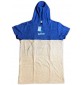 Poncho toalla Surf Logic Azul & Beige