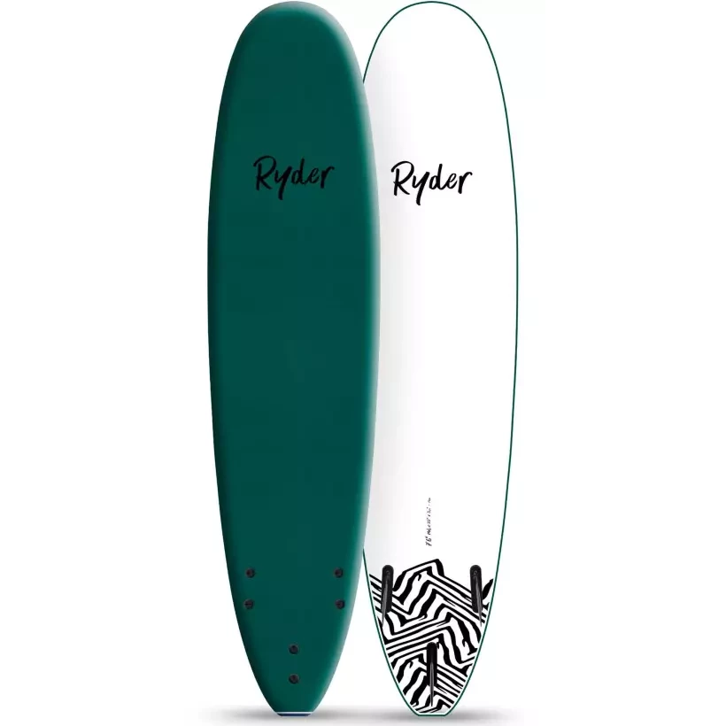 Tabla de surf softboard Ryder Mal Mallard Green/White