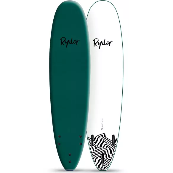 Surfbrett softboard Ryder Mal Mallard Green/White