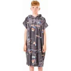 Poncho Rip Curl Print Black Junior