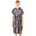 Poncho Rip Curl Print Black Junior