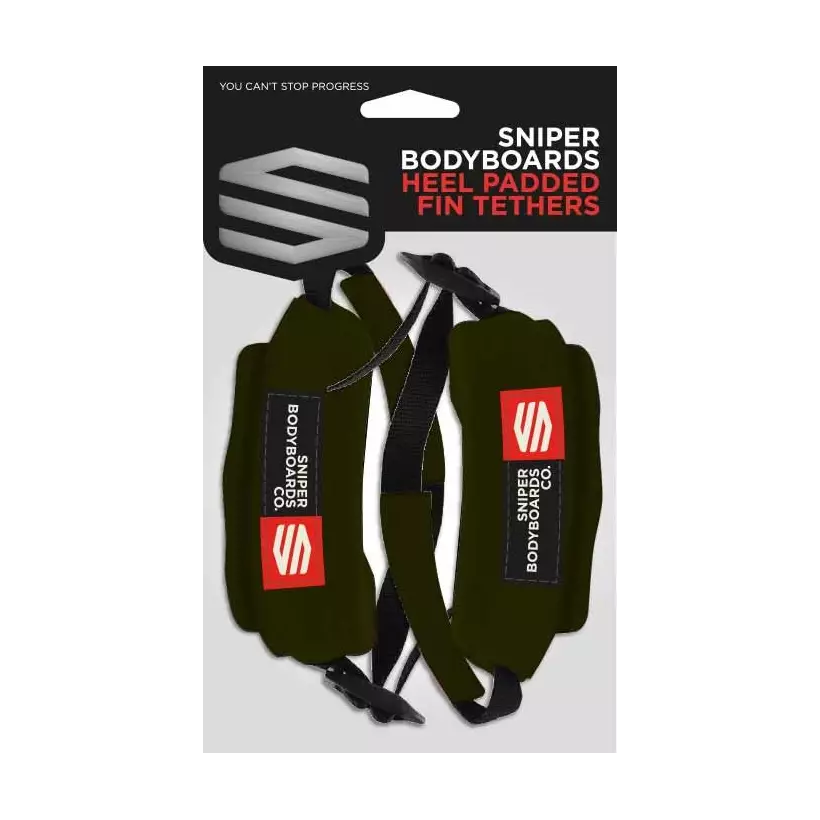 Support d'ailerons Sniper Heel Strap Fin Tethers Black