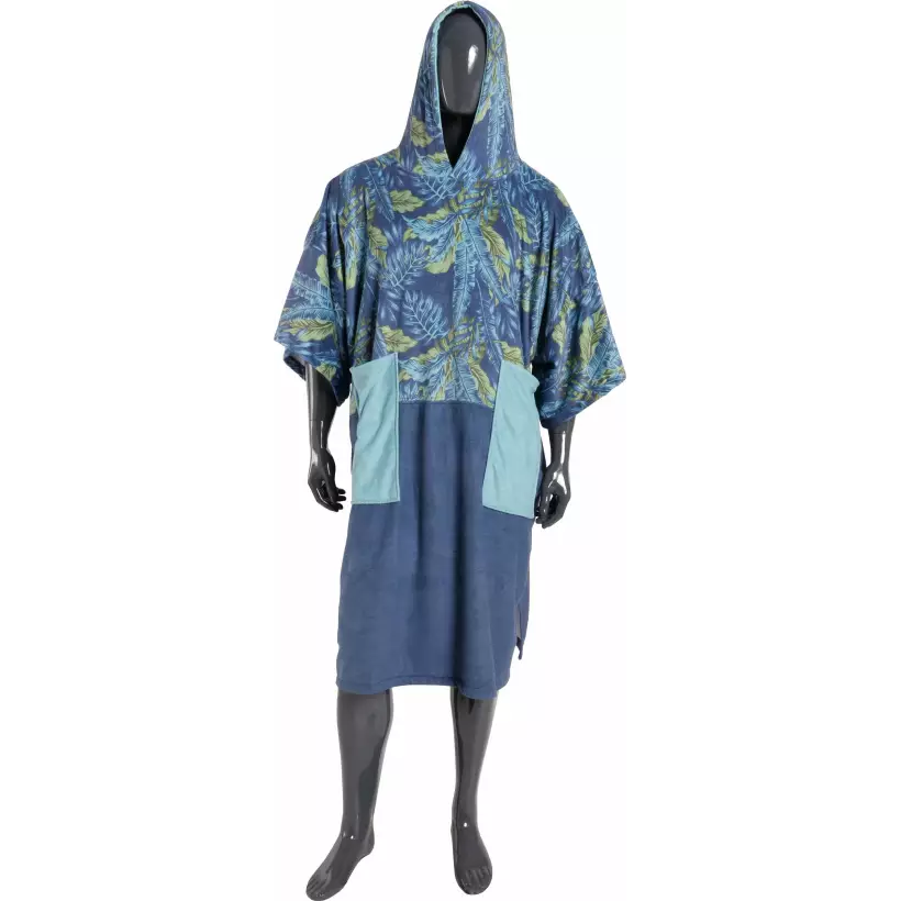 Poncho asciugamano Madness Blue Leaf