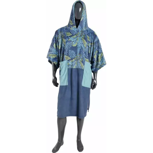 Poncho asciugamano Madness Blue Leaf Poncho asciugamano Madness Blue Leaf