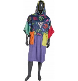 Poncho handdoek Madness Multi Neon