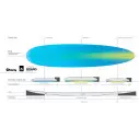 Surfbrett Torq Longboard Color Rail