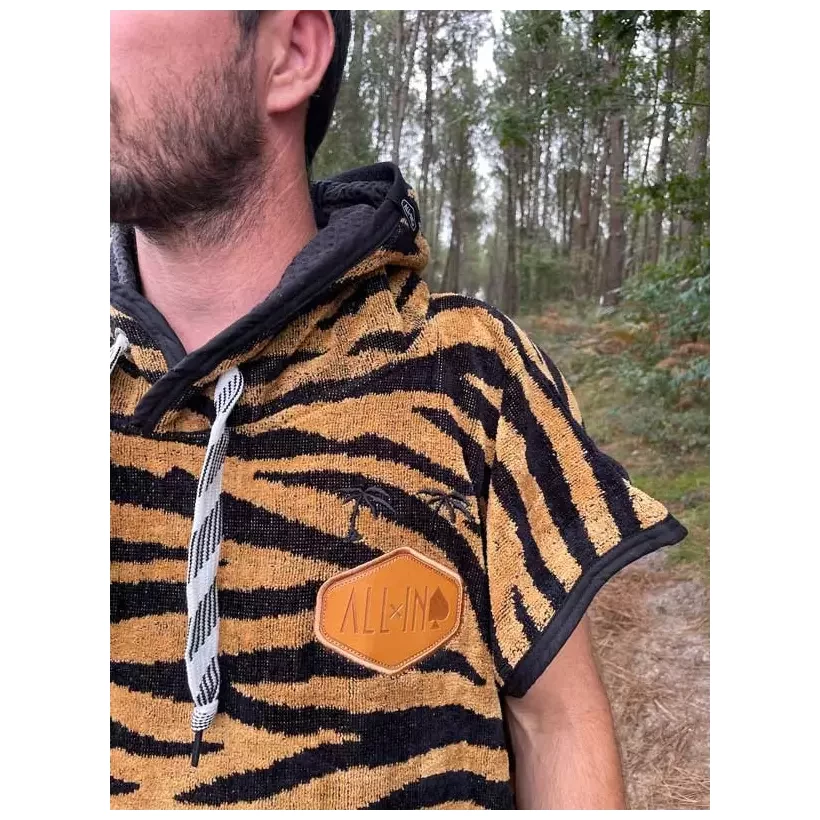 Poncho All In Classics Jacquard Zebra/Waffle