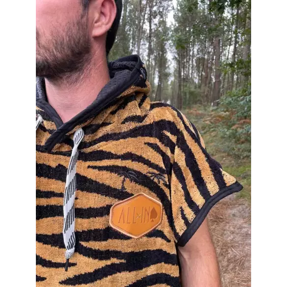 Poncho All In Classics Jacquard Zebra/Waffle