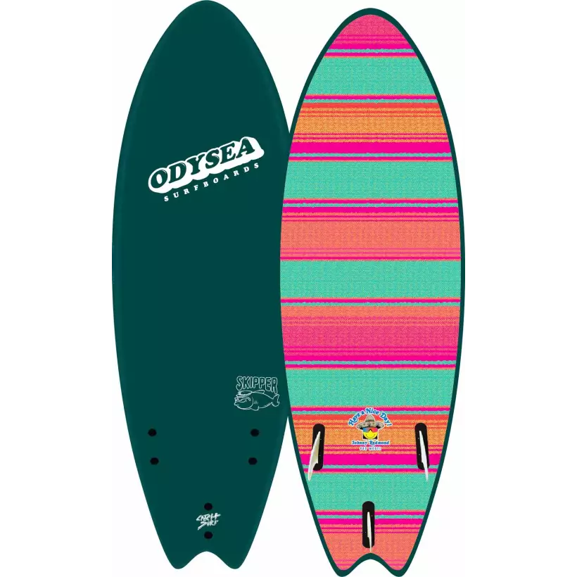 Prancha de surf softboard Catch Surf Odysea Skipper Pro Job Quad