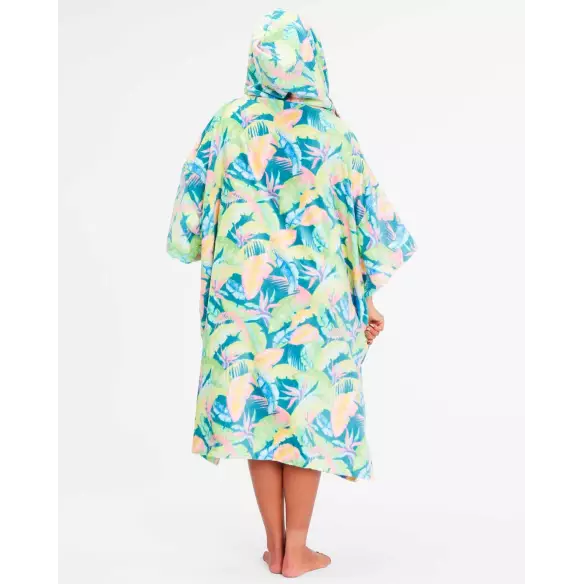 Poncho Billabong Womens Marine Tropic