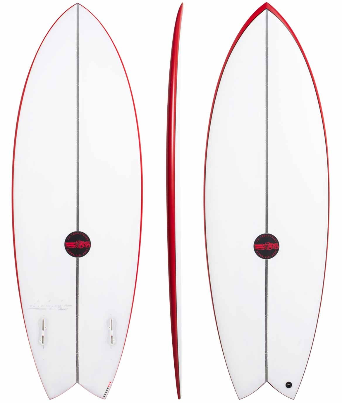 UPSURF Set Di Pinne Per Tavola Da Surf FCS In Fibra Di Vetro E Carbonio - Tri-fin Thruster (G5/G7) - Colori Vari