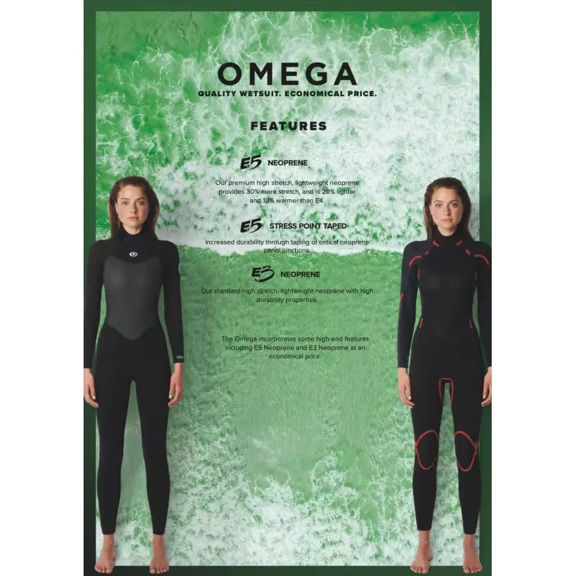 Wetsuit Rip Curl Omega dames 4/3mm