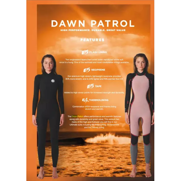 Neoprene Rip Curl Dawn Patrol 3/2mm Womens CZ