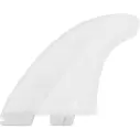 Ailerons de surf FCSII Mick Fanning  Twin+Stabilizer White