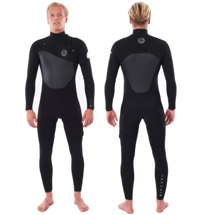 Wetsuit Rip Curl Flash-Bom 4/3mm Borst-Zip 