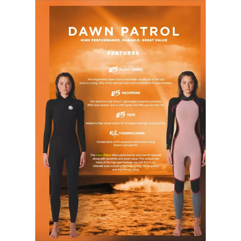 Fato Surf Rip Curl Dawn Patrol 3/2mm Womens BZ