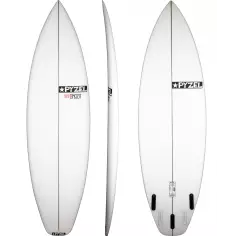 BLACK LONGBOARD WITH CELINE WHITE LOGO IN RESIN AND FIBERGLASS - BLACK /  WHITE