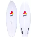 Tavola da surf Isola del Canale in Bianco e Nero