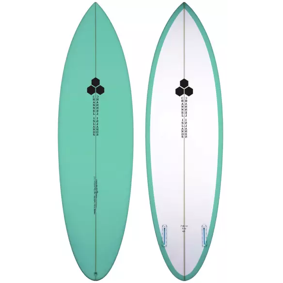 Surfbrett Channel Island Twin, Um Surfbrett Channel Island Twin, Um