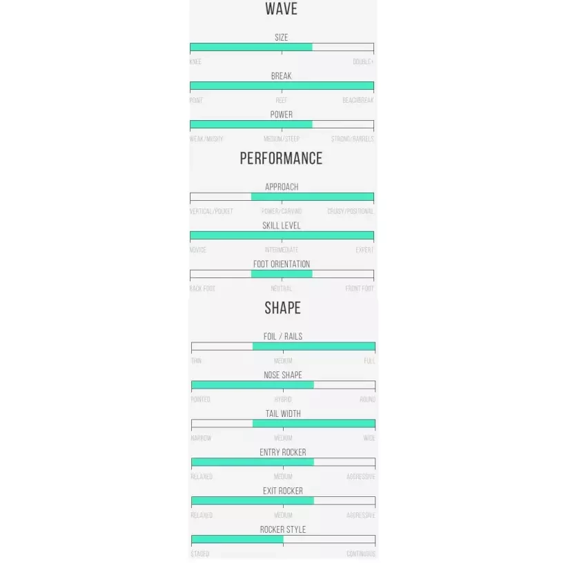 Surfbrett Channel Island Black and White