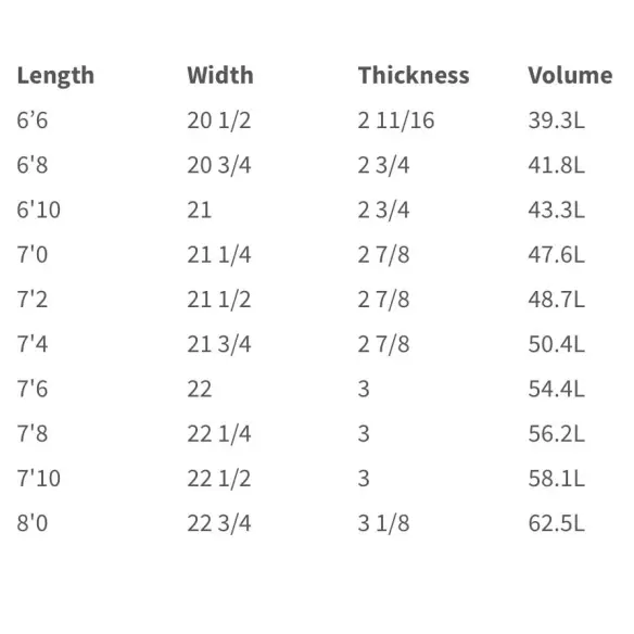 Surfplank Channel Island Zwart en Wit