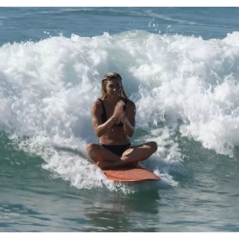 Tavola da surf Isola del Canale in Bianco e Nero