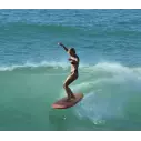 Tavola da surf Isola del Canale in Bianco e Nero